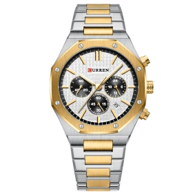  Curren 8440 Silver-Gold-White