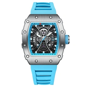  Curren 8438 Black-Light Blue