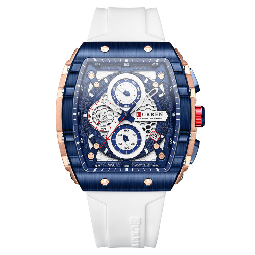Часы мужские Curren 8442 Blue-Gold-White
