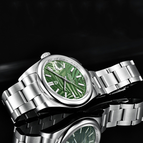 Часы мужские Pagani Design PD-1715 Silver-Green-1