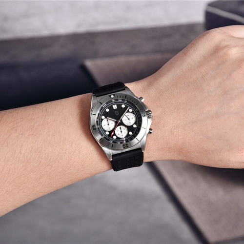 Часы мужские Pagani Design PD-1705-1 Silver-Black-0