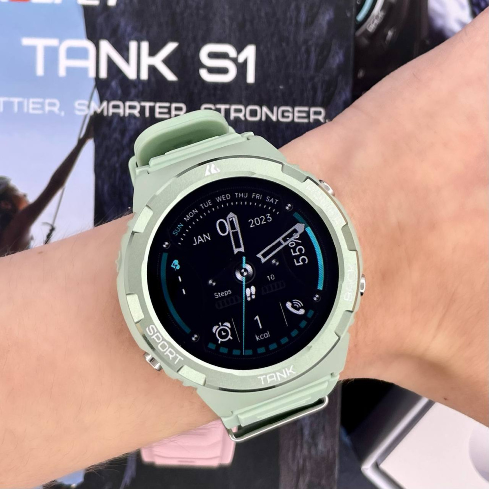 large Часы мужские Kospet Tank S1 Green 16
