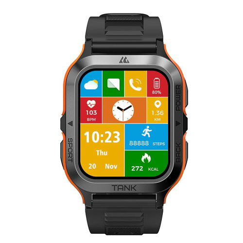 Часы мужские Kospet Tank M2 Orange-0