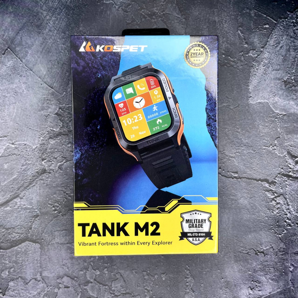 large Часы мужские Kospet Tank M2 Orange 21