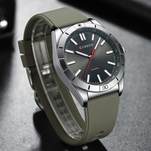 Часы мужские Curren 8449 Silver-Black-Grey-0