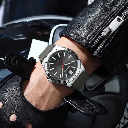 Часы мужские Curren 8449 Silver-Black-Grey-1