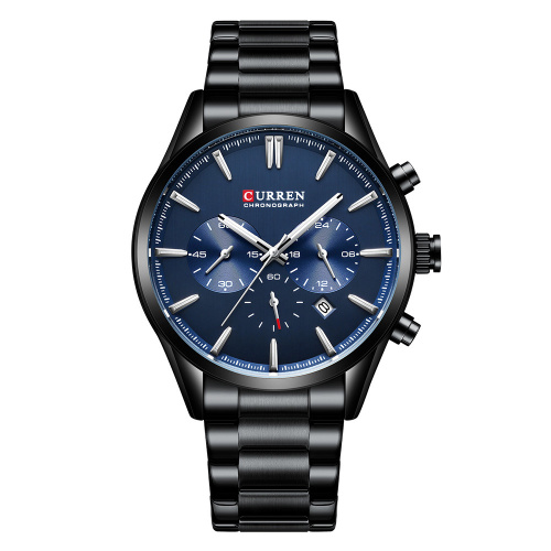 Часы мужские Curren 8446 Black-Blue