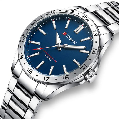 Годинник чоловічий Curren 8452 Silver-Blue-0