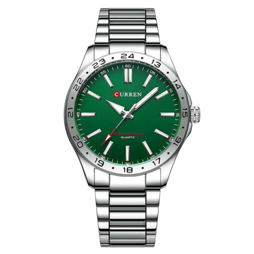 Годинник чоловічий Curren 8452 Silver-Green