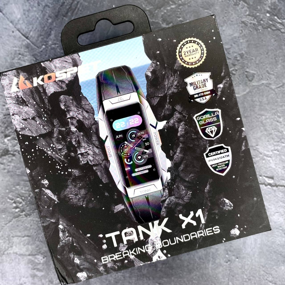 large Часы мужские Kospet Tank X1 Silver 8