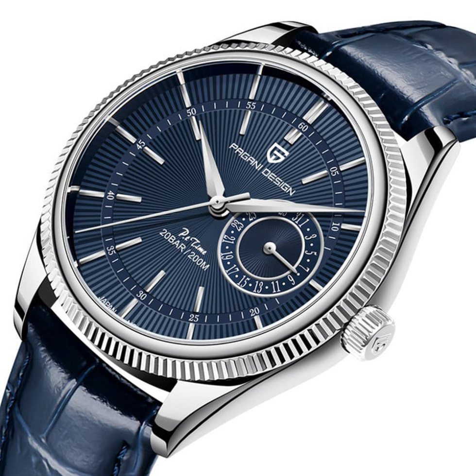 large Часы мужские Pagani Design PD-1689 Silver-Blue-Blue 0