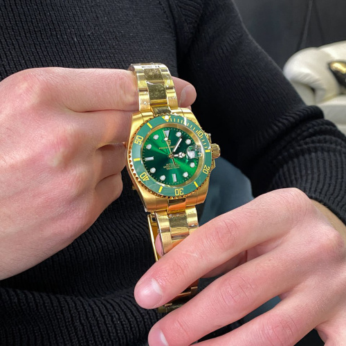 Часы мужские Pagani Design PD-1661 Yellow Gold-Green-1