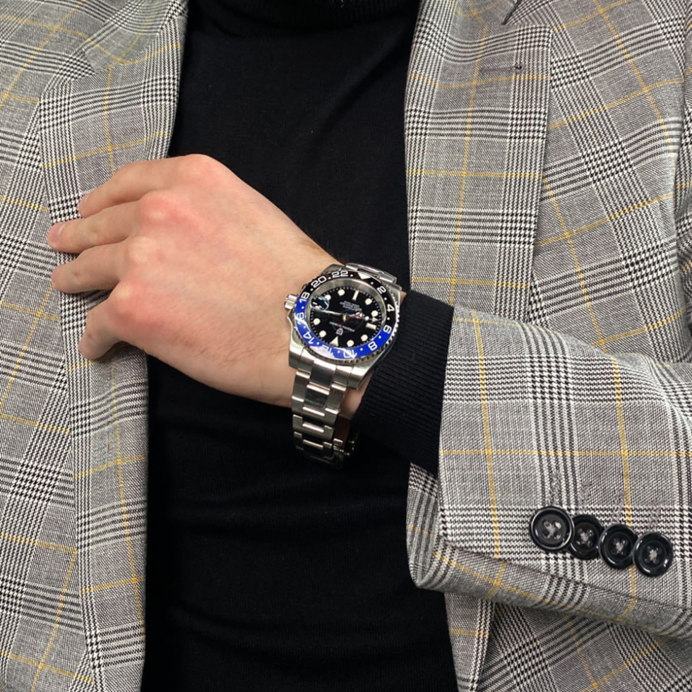 large Часы мужские Pagani Design PD-1662 Silver-Blue-Black 2