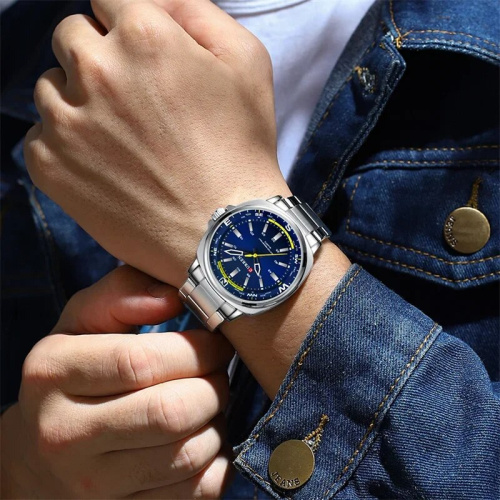 Часы мужские Curren 8455 Silver-Blue Sailor-2
