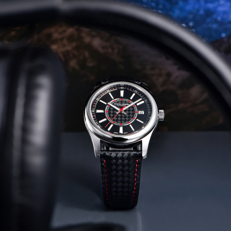 large Часы мужские Pagani Design PD-1778 Silver-Red 0