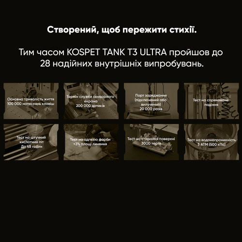 Часы мужские Kospet TANK T3 ULTRA Black-6