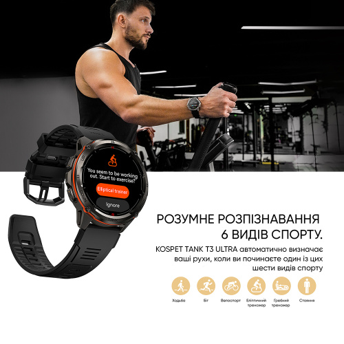 Часы мужские Kospet TANK T3 ULTRA Black-20