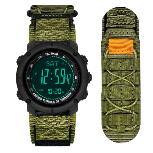 Часы мужские Awarder 036 Nylon Tactic Black-Army Green