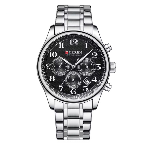 Часы мужские Curren 8466 Silver-Black Partner