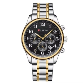 Curren 8466 Silver-Gold-Black
