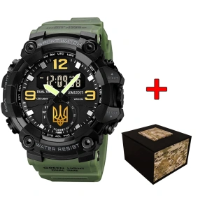 Awarder 003 Тризуб золото Army Green-Black
