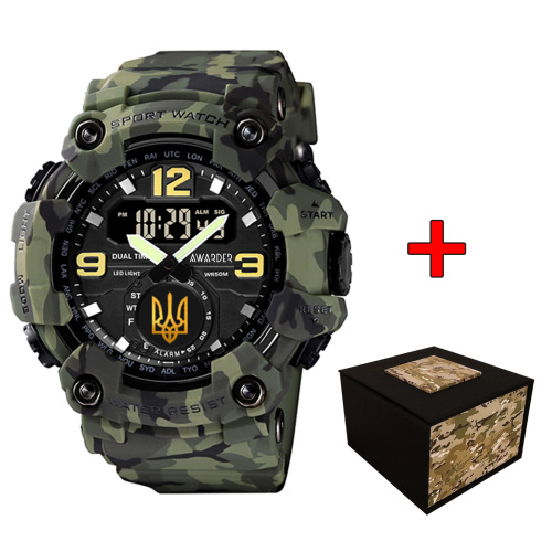 Часы мужские Awarder 004 Camo Green Gold