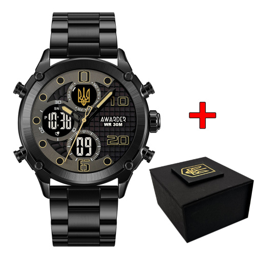Часы мужские Awarder 017   All Black Steel