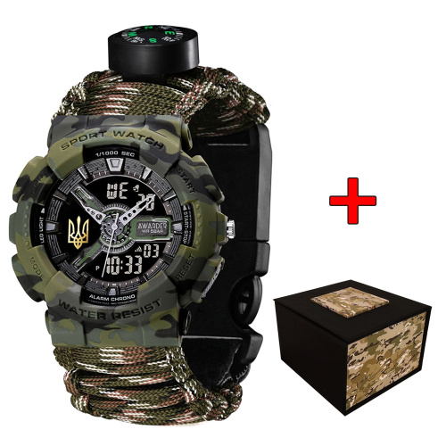 Годинник чоловічий Awarder 005 Camo Green Gold