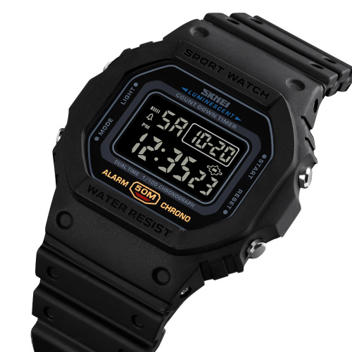 Часы мужские Skmei 1628 All Black-0