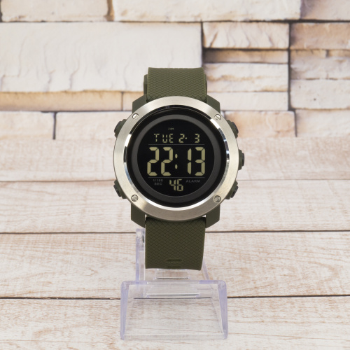 Часы мужские Skmei 1416 Silver-Black-Military-3