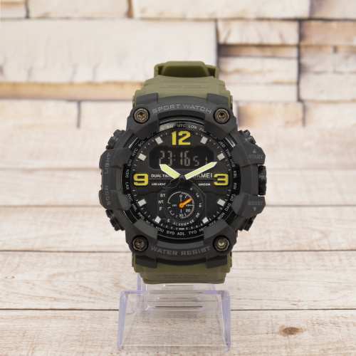 Часы мужские Skmei 1637 Black-Military Wristband-0