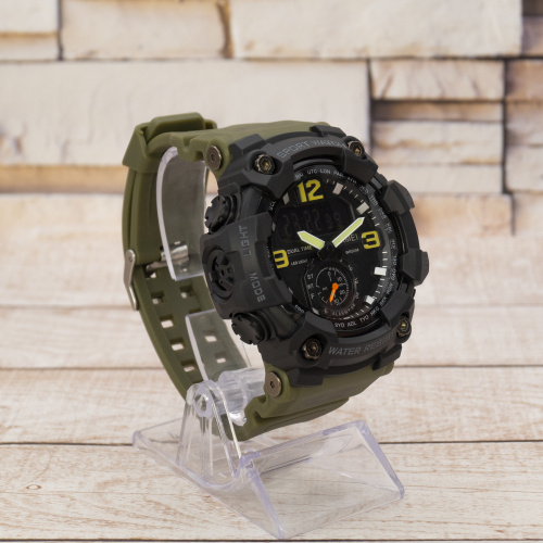 Часы мужские Skmei 1637 Black-Military Wristband-2