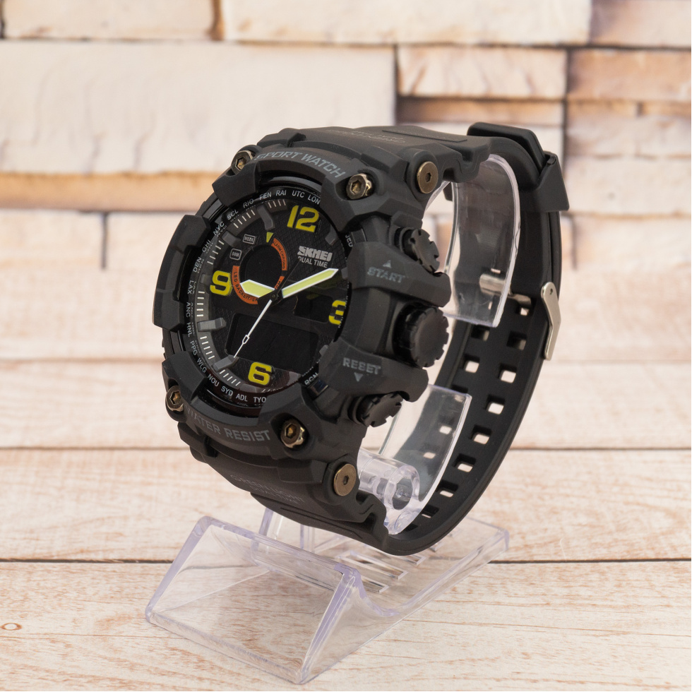 Живые фото часов Skmei 1520BK All Black 1