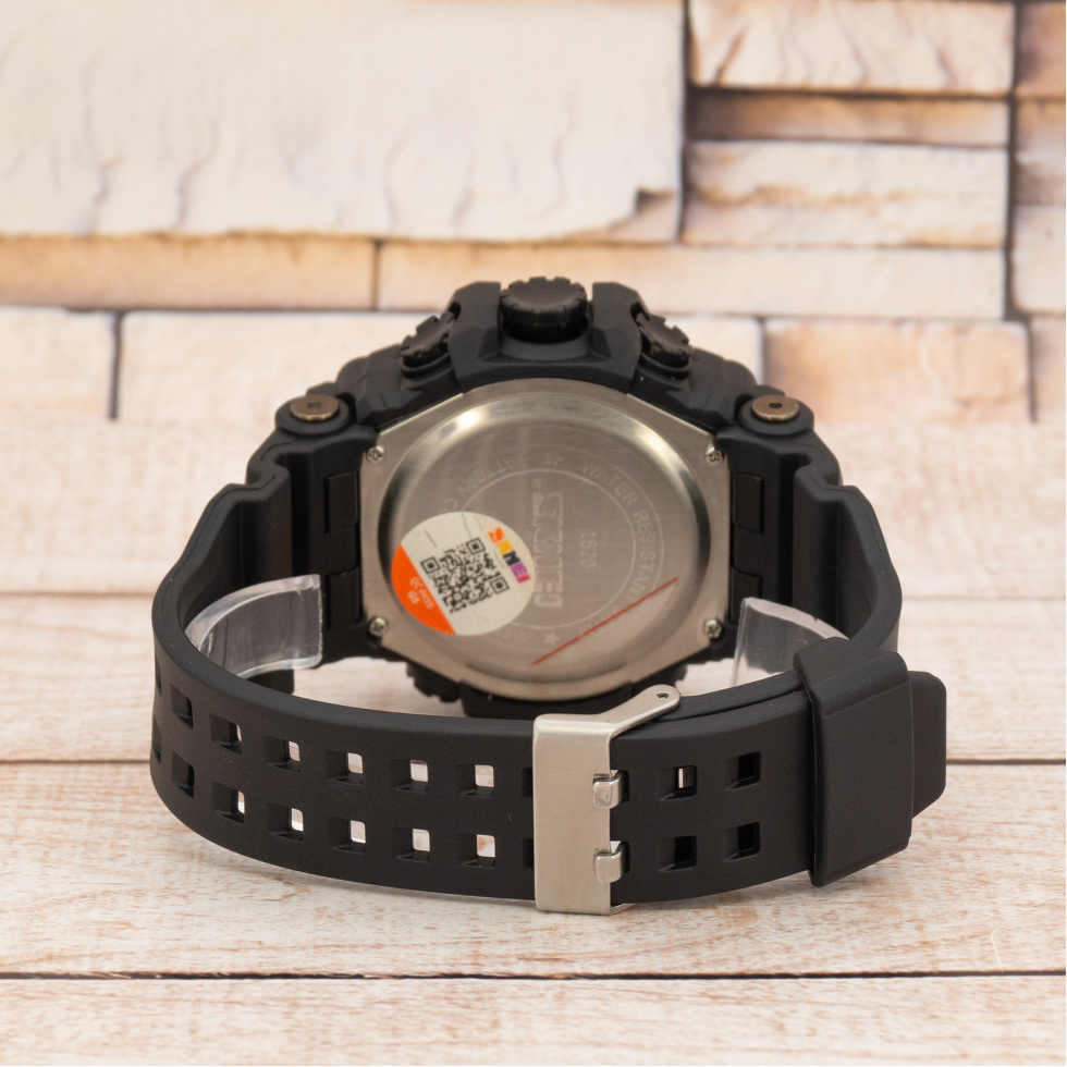 Живые фото часов Skmei 1520BK All Black 3