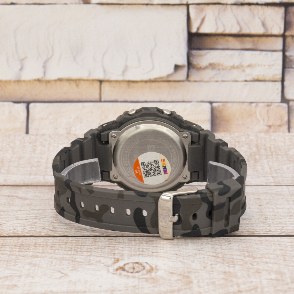 Живые фото часов Skmei 1628CMGY Camo gray 3
