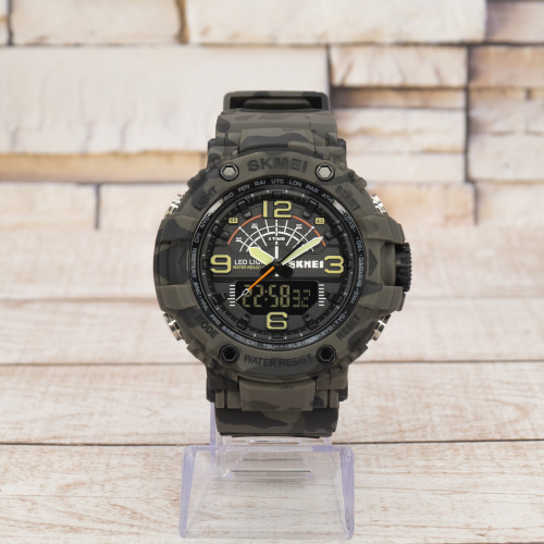 Часы мужские Skmei 1617 Gray-Military-0