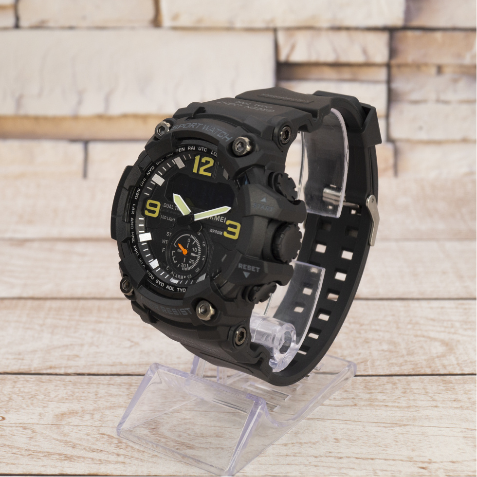 Живые фото часов Skmei 1965BK black 2