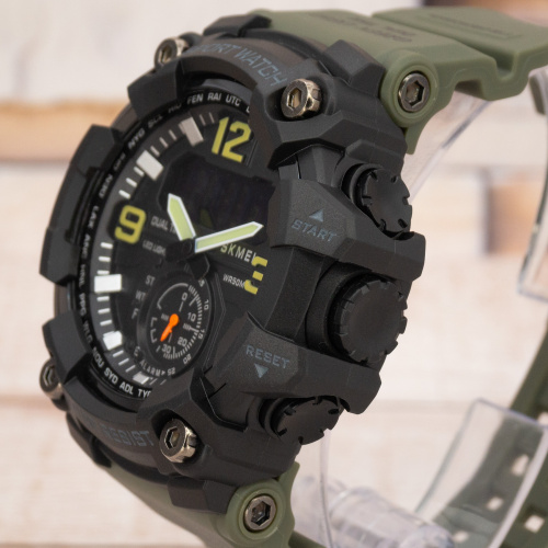 Часы мужские Skmei 1965AG army green-3