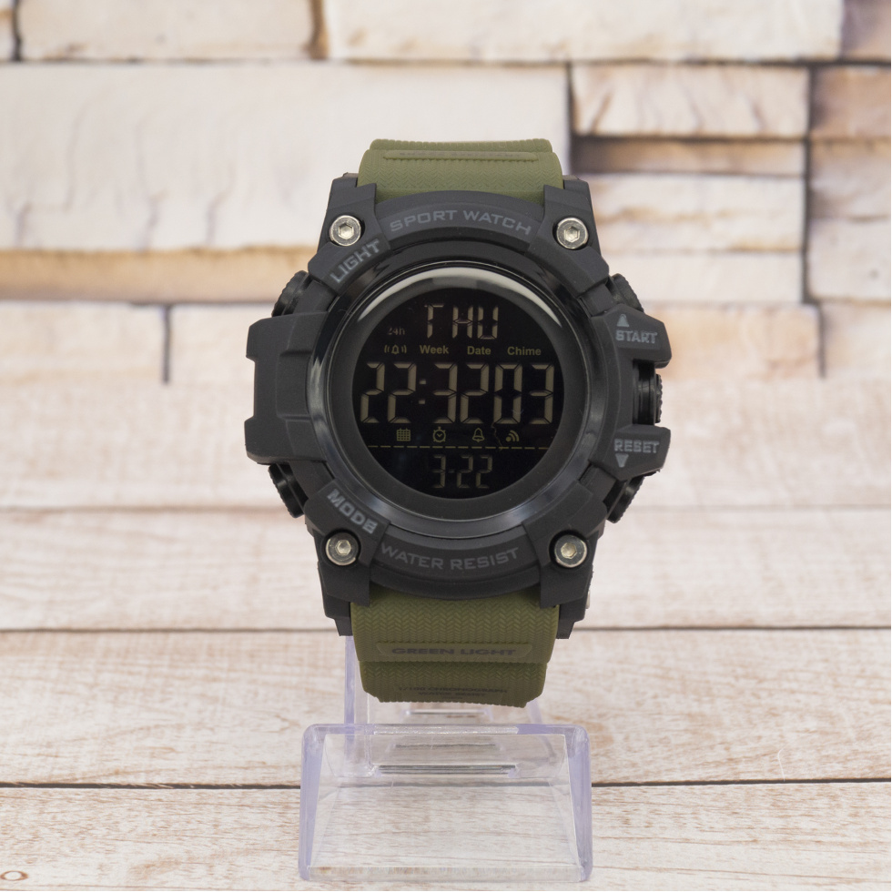 Живые фото часов Skmei 1384 Black-Military Wrisband 0