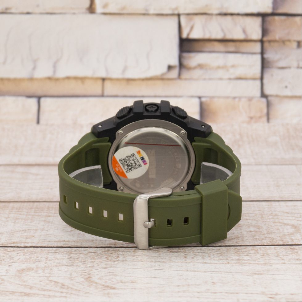 Живые фото часов Skmei 1475AG Black-Military Wristband 3