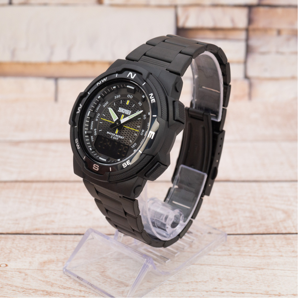 Живі фото годинника Skmei 1370BKBK Black-Black 1