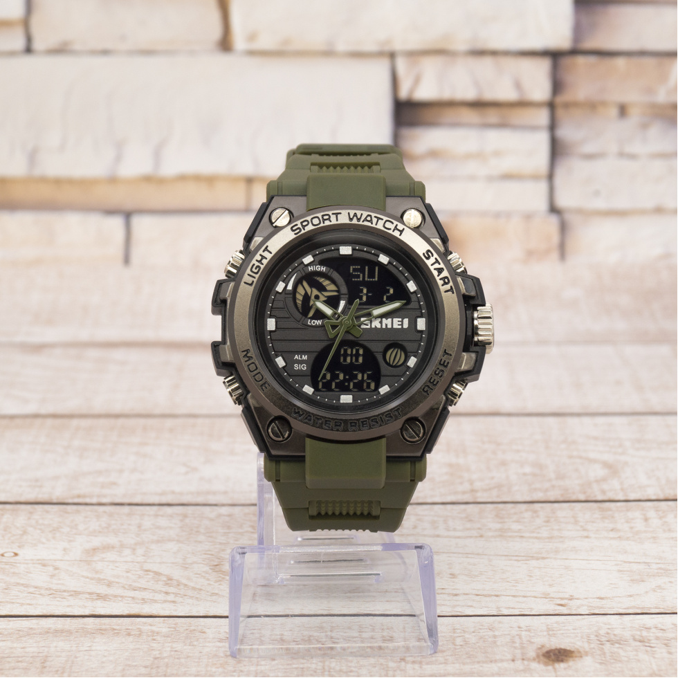 Живые фото часов Skmei 2031AG Army Green 0