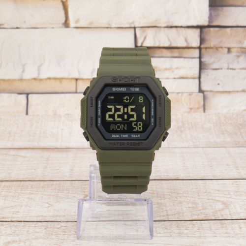 Годинник чоловічий Skmei 1988AG Army-Green-0
