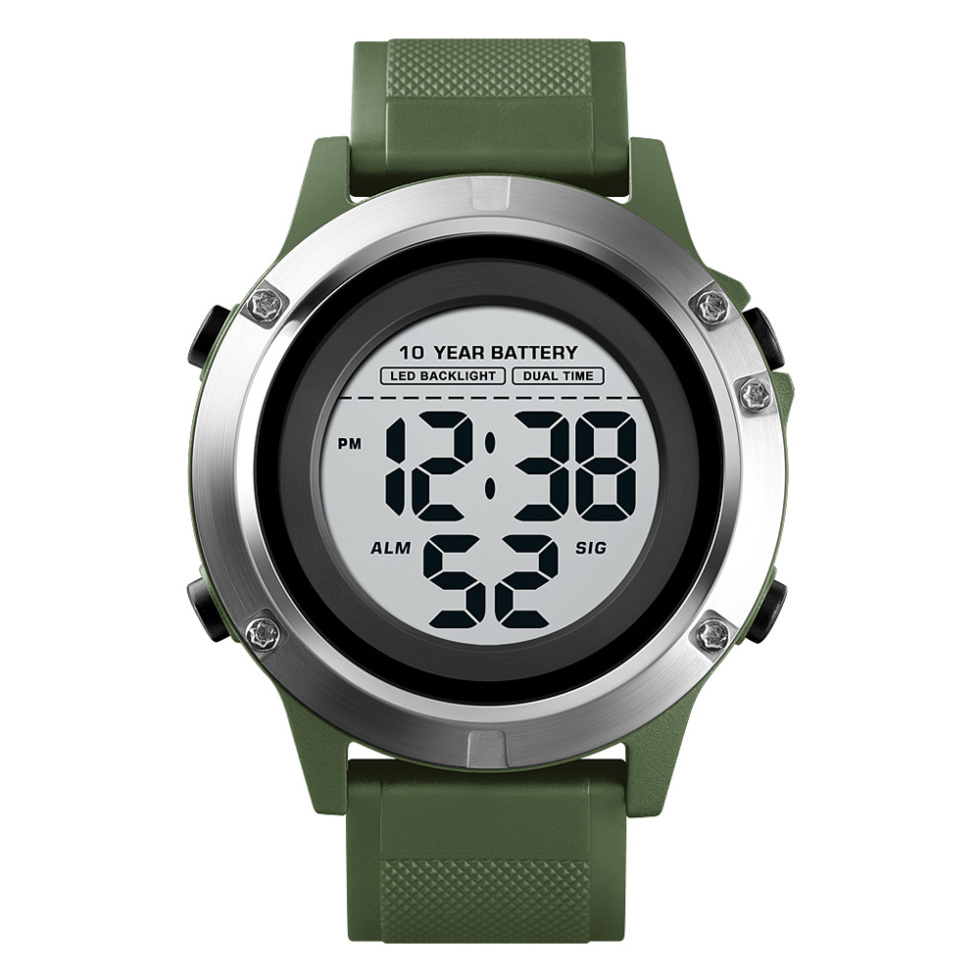 large Часы мужские Skmei 1518 Black-Military Wrisband 0