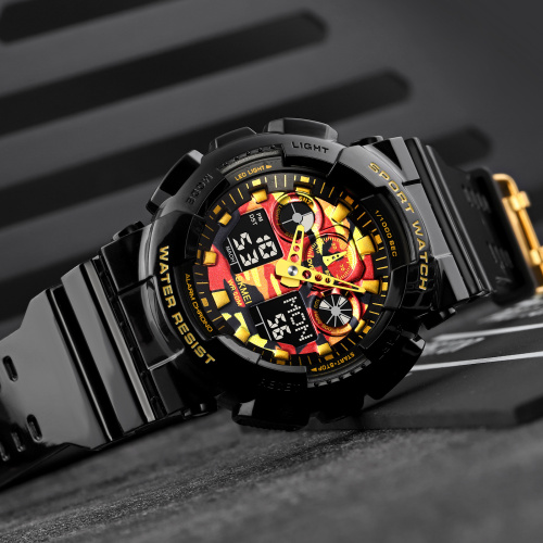 Часы мужские Skmei 1832CMBKGD Black-Gold Camo-2