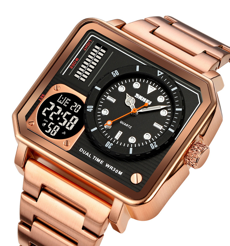 large Часы мужские Skmei 2025RG Rose Gold 0