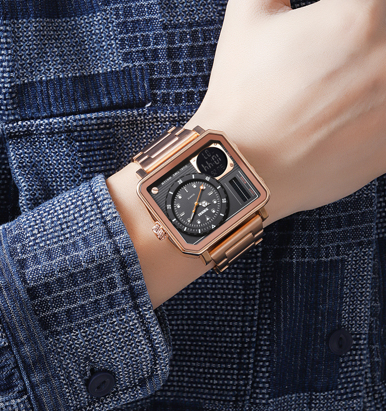 large Часы мужские Skmei 2025RG Rose Gold 1