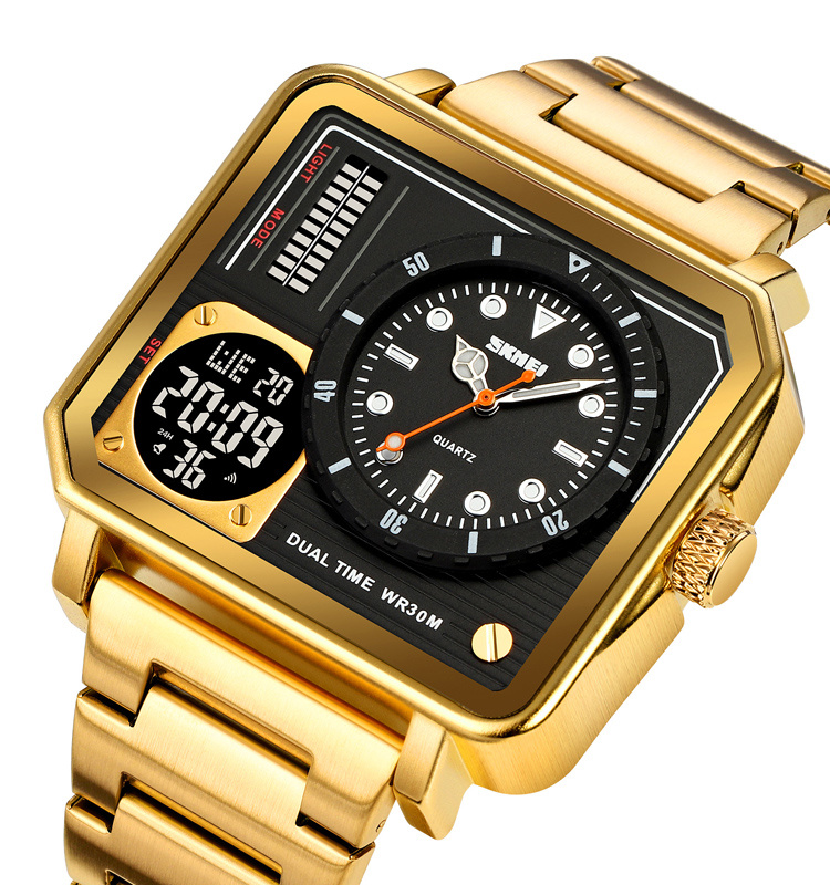 large Годинник чоловічий Skmei 2025GD Gold 0