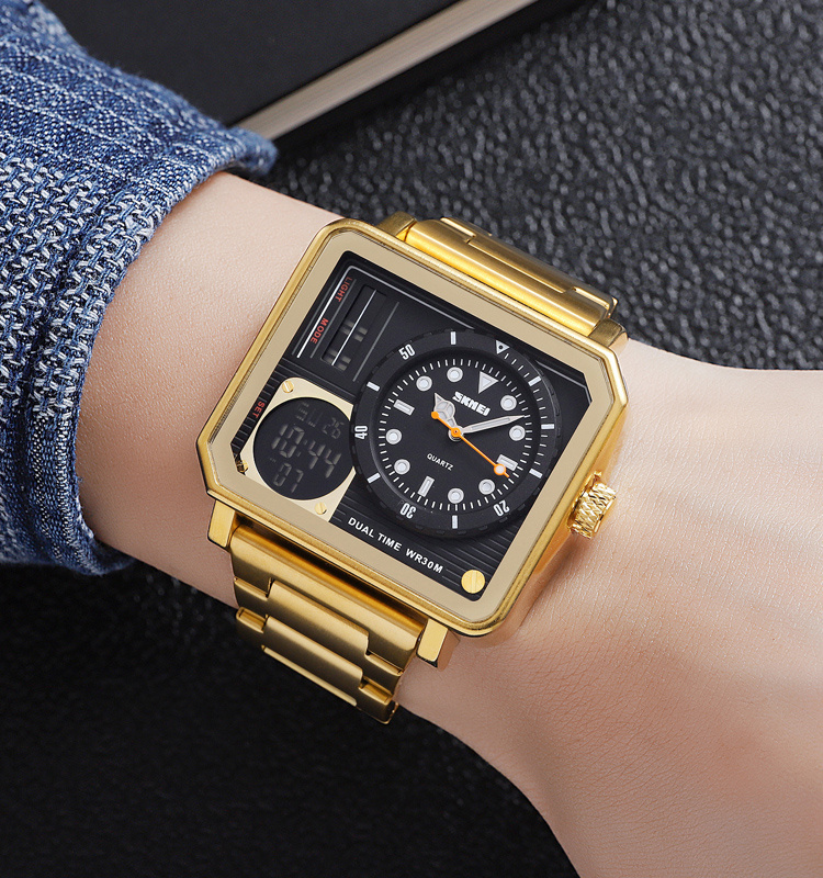 large Годинник чоловічий Skmei 2025GD Gold 1