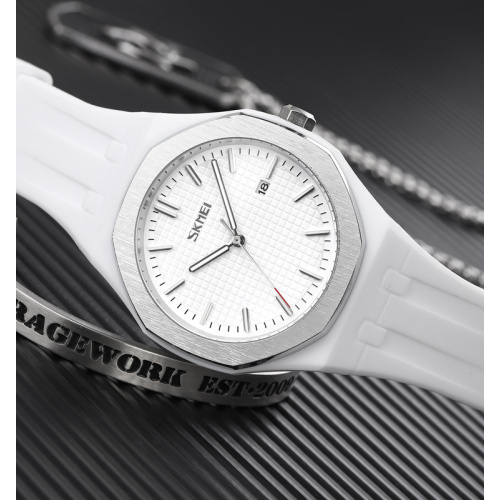 Часы мужские Skmei 9299WT White-1